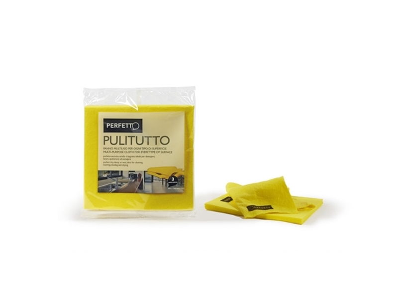 PANNO GIALLO PULITUTTO 3 PZ. 40X38  0264